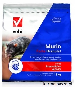 

Trutka na Myszy Szczury Murin Granulat 1KG
