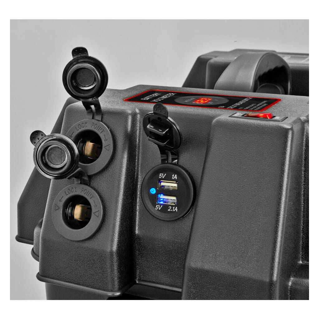 Pojemnik na akumulator z gniazdami USB Brand Hamron