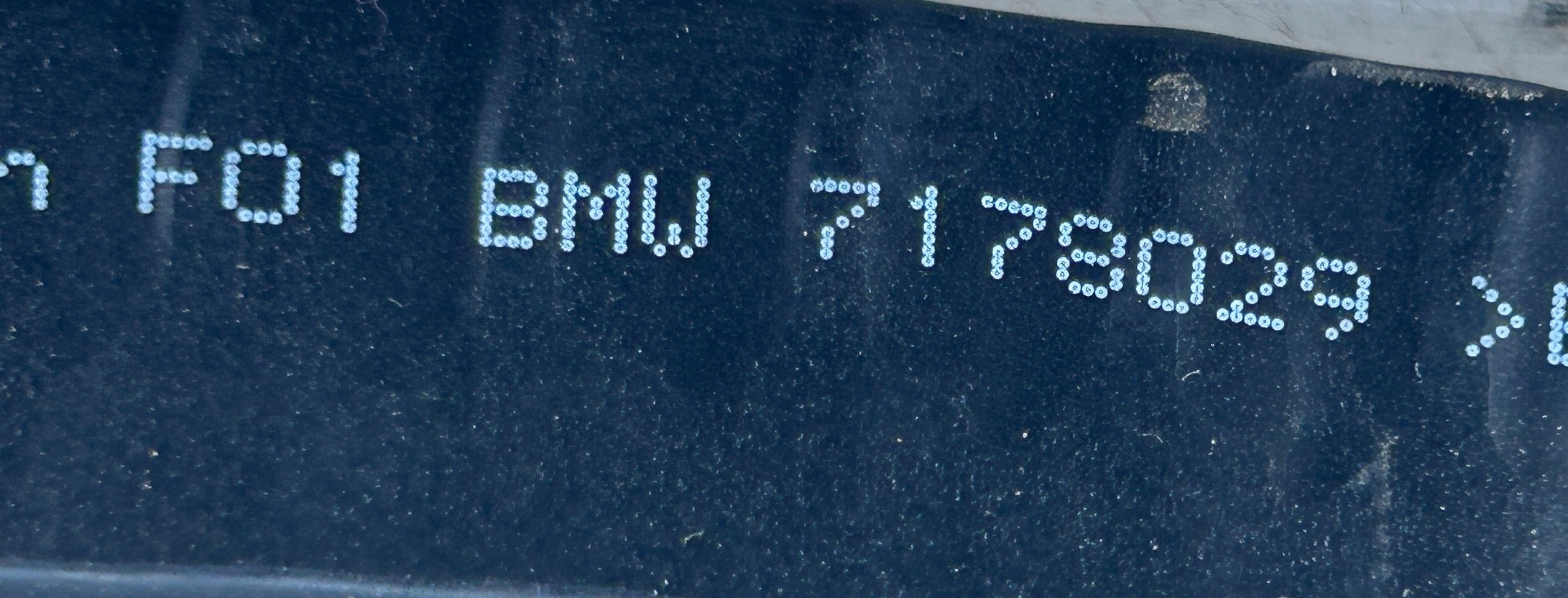 Dichtsatz Tür rechts heck BMW 7 F01 7178029