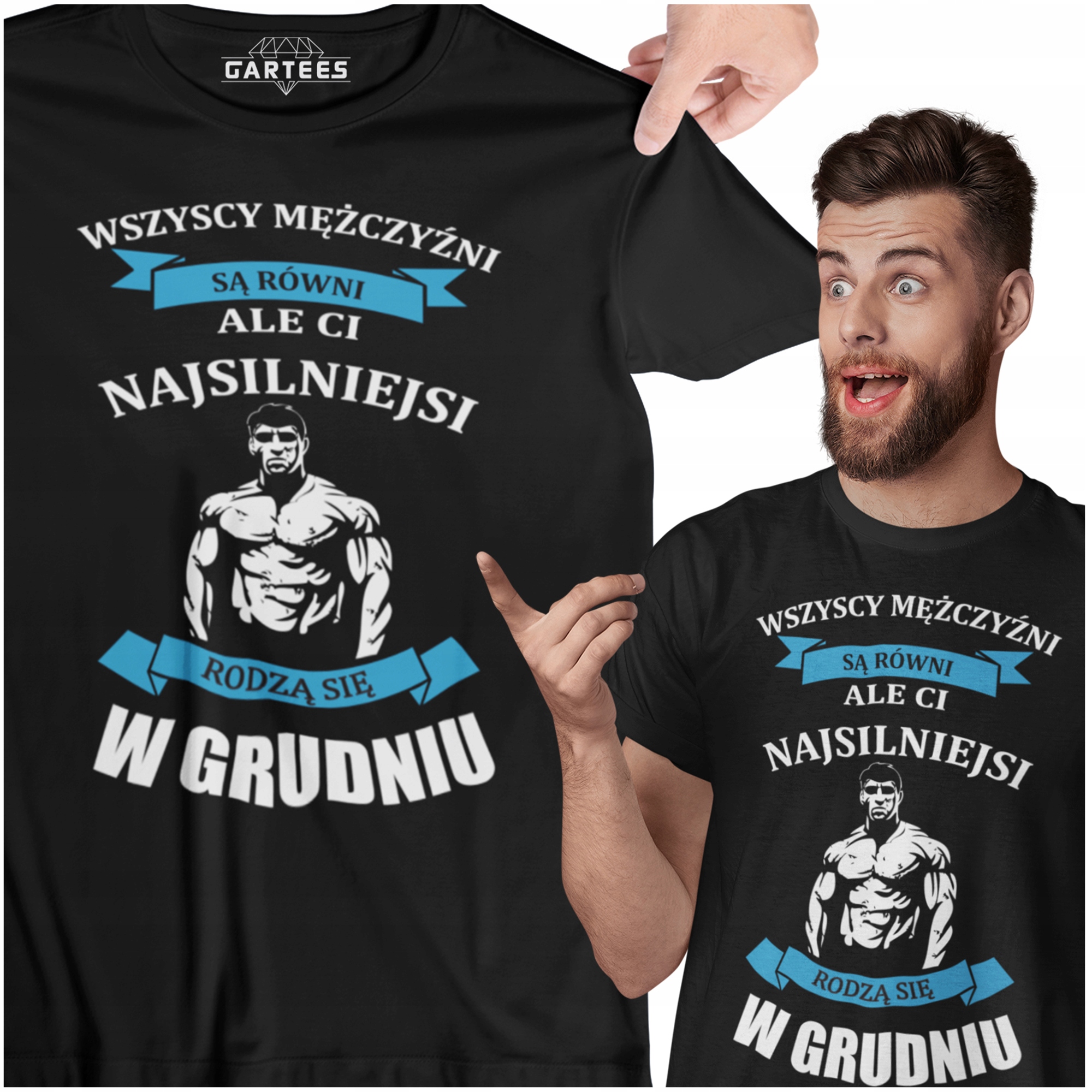 

T-shirt Najsilniejsi Rodzą Się W Grudniu Prezent