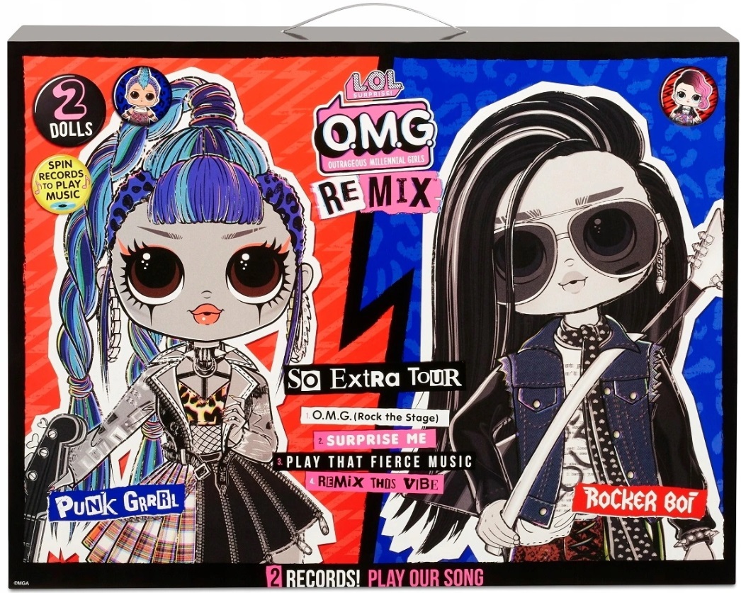 LOL SURPRISE OMG REMIX ZESTAW LALKA PUNK GRRRL I ROCKET BOI PŁYTY 567288 Kod producenta 567288
