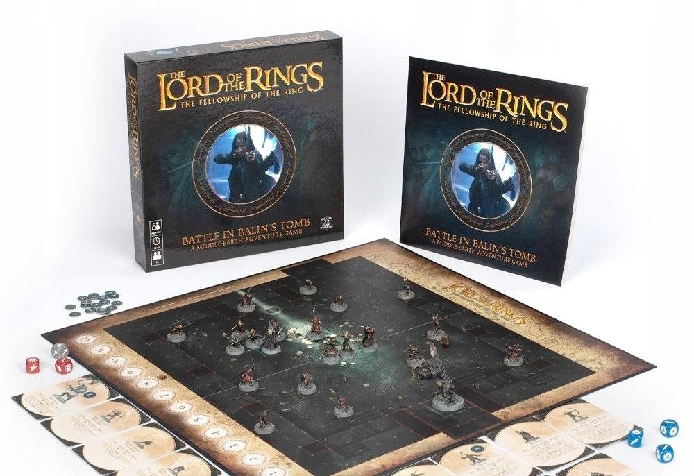 Władca Pierścieni Lord of The Rings Battle In Balin's Tomb - gra planszowa Stan opakowania oryginalne
