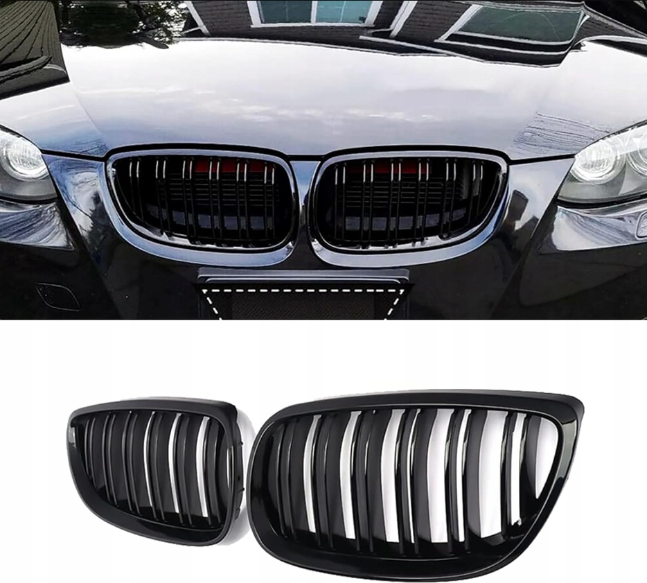 Gril Predná Mriežka Nárazníka Atrapa pre Bmw E92 E93 2006-2009 Prelci Predlift Čierny Lesk
