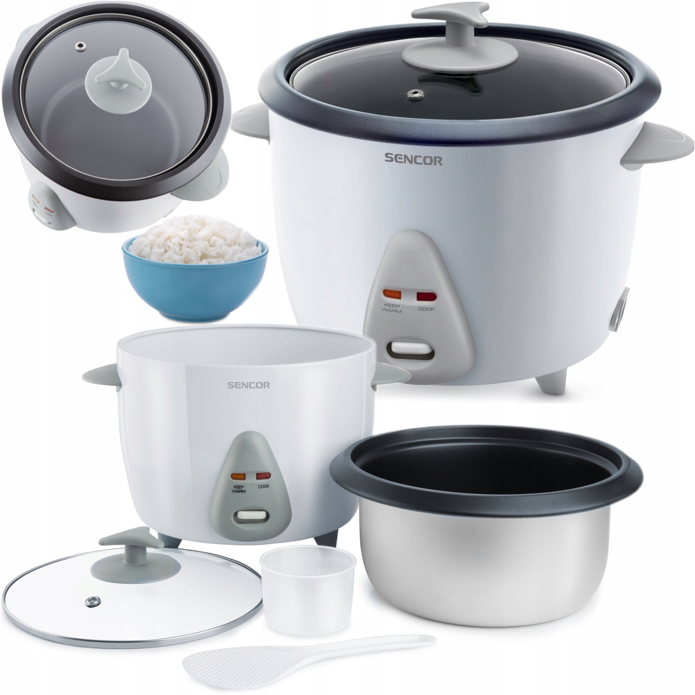 Hrniec Na Varenie Ryže Tlaková Kaša Ryža Zelenina 1,5L 500W