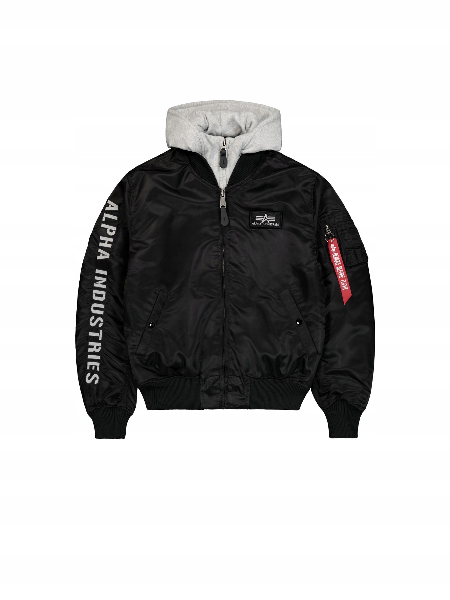 Kurtka Alpha Industries MA-1 D-Tec Se black/grey L