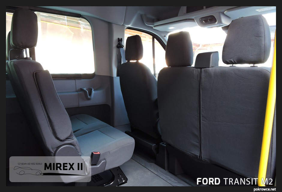 Pokrowce z tkanin Ford Transit Mk7 M2 18-osobowy Typ pokrowiec