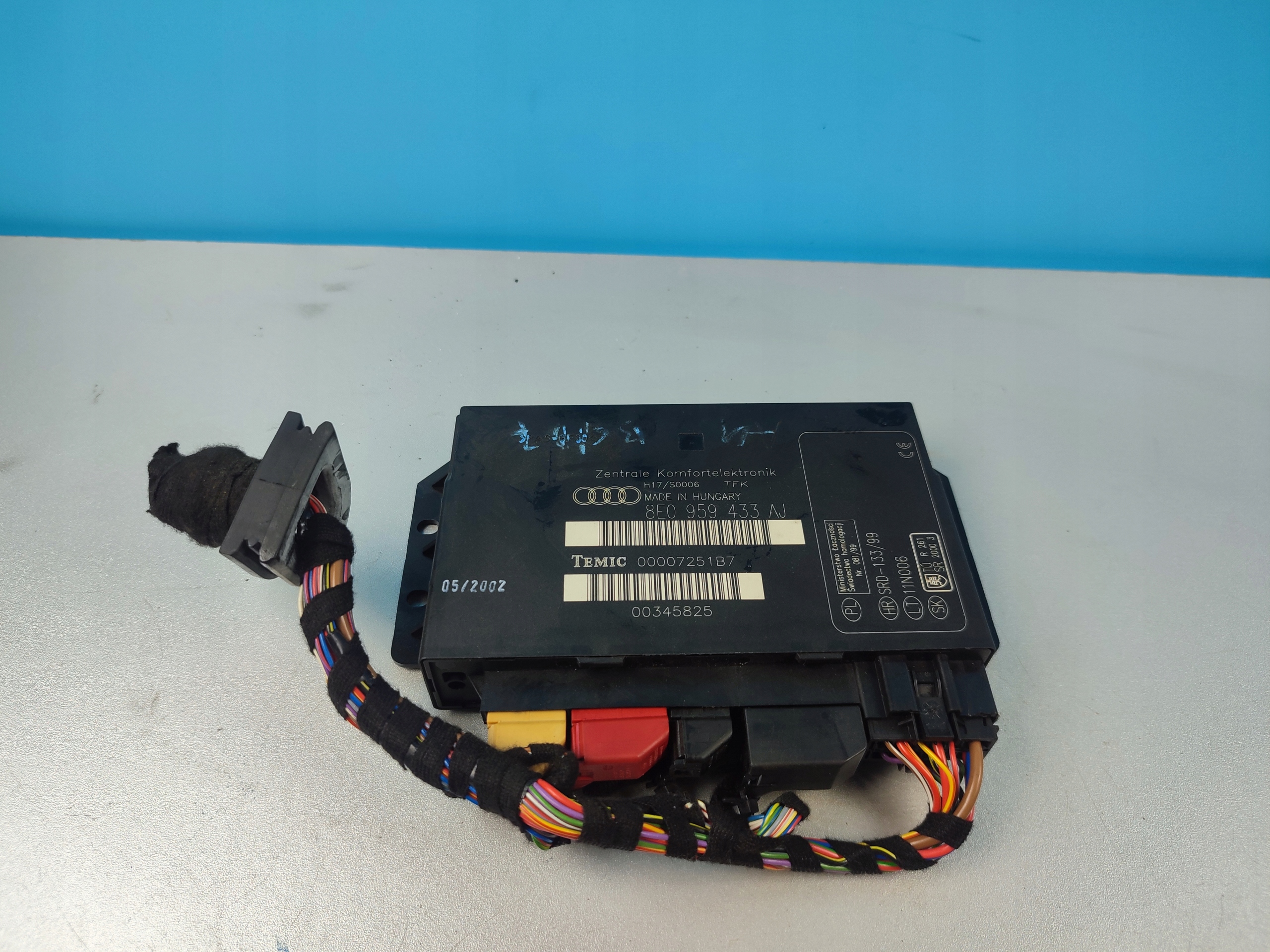 UNITÉ COMMANDE CONFORT AUDI A4 B6 8E0959433AJ