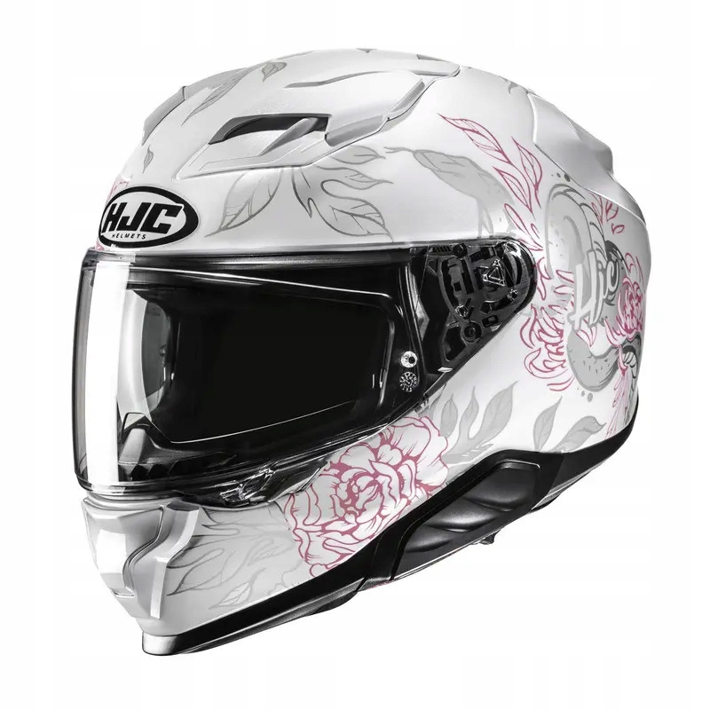 Integrálna motocyklová prilba Hjc F71 Eliz White/Pink Xs