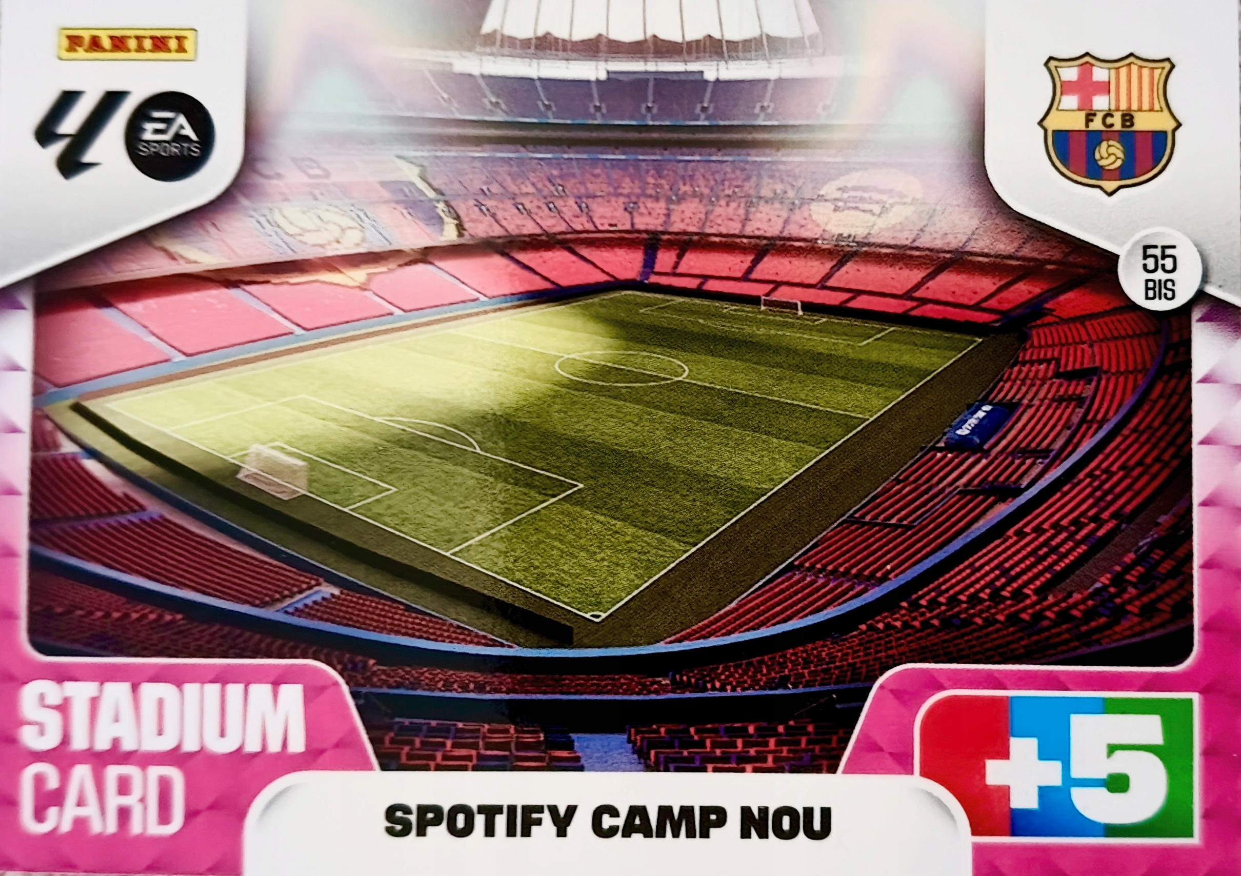 La Liga hiszpańska 2025-26 2026 Stadium Card 55 Bis Camp Nou Barcelona