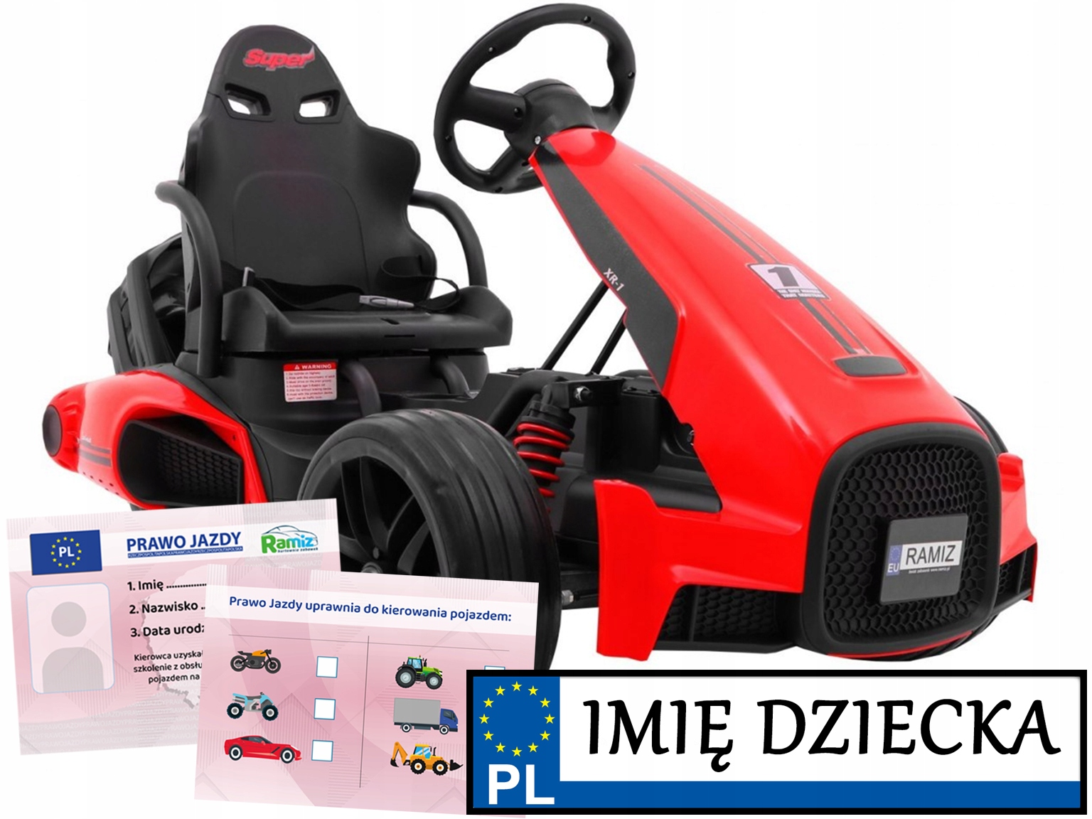 Quad na akumulator koła Eva Bolid XR-1 Pojazd