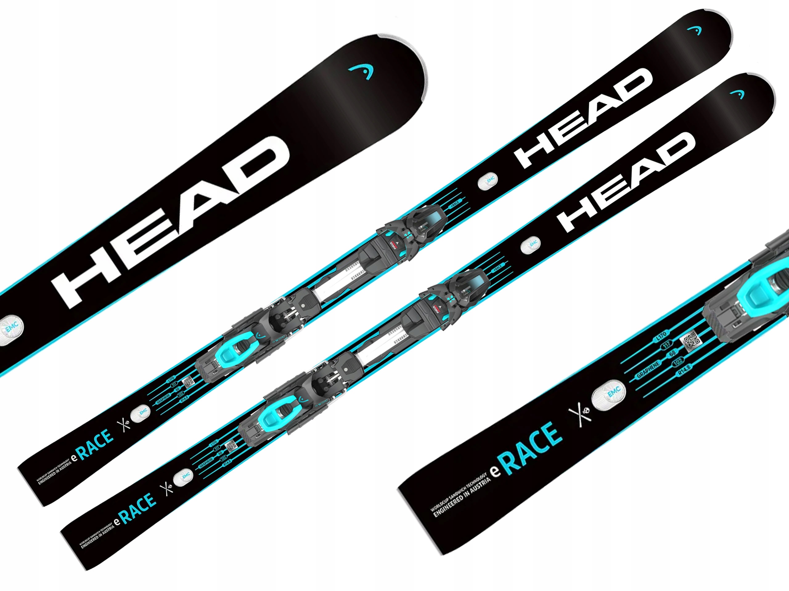 Narty Head Worldcup Rebels e-Race wiązania Freeflex Demo 14 Gw 170cm