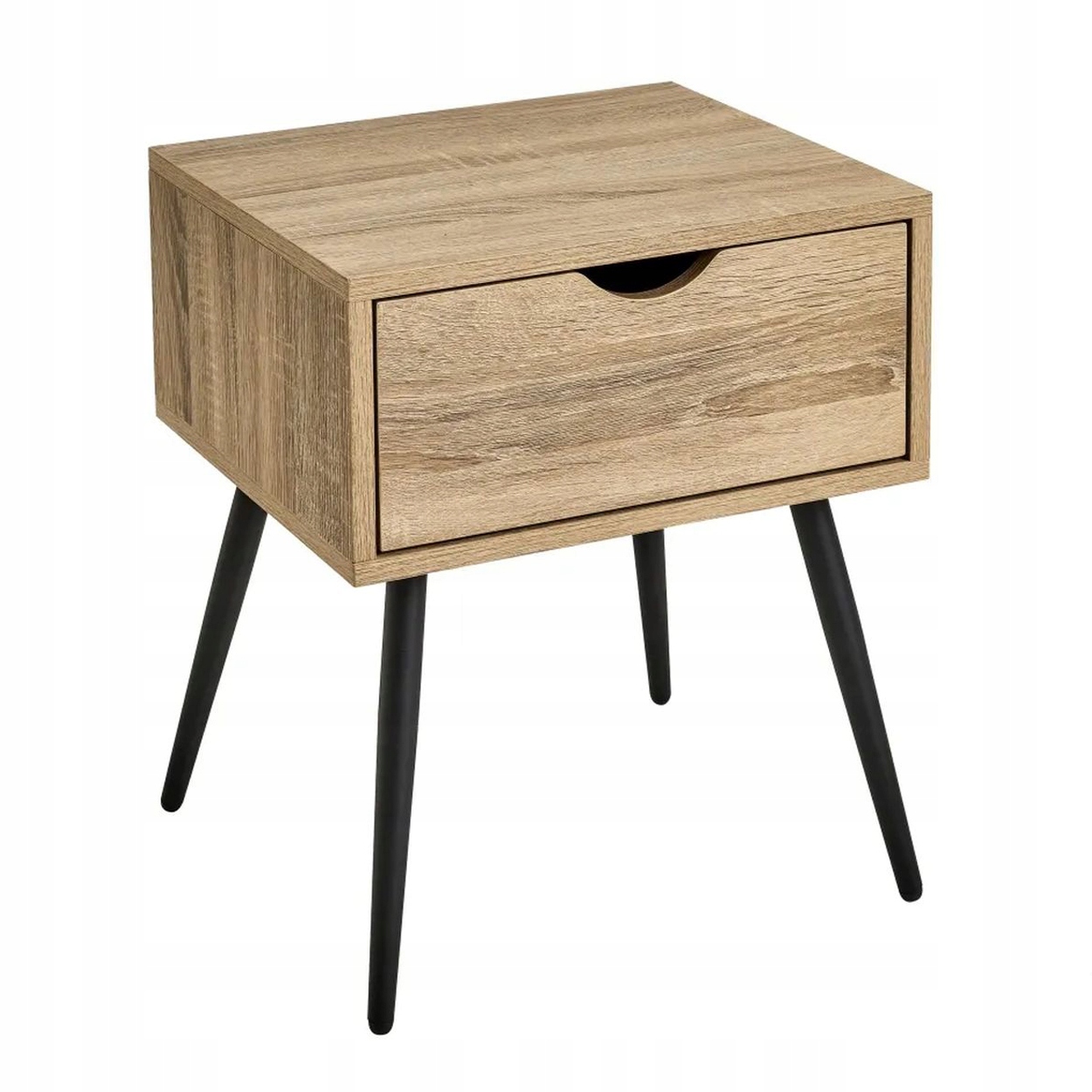 Nočný stolík s zásuvkou béžový 50x35x50 cm škandinávska skrinka do spálne