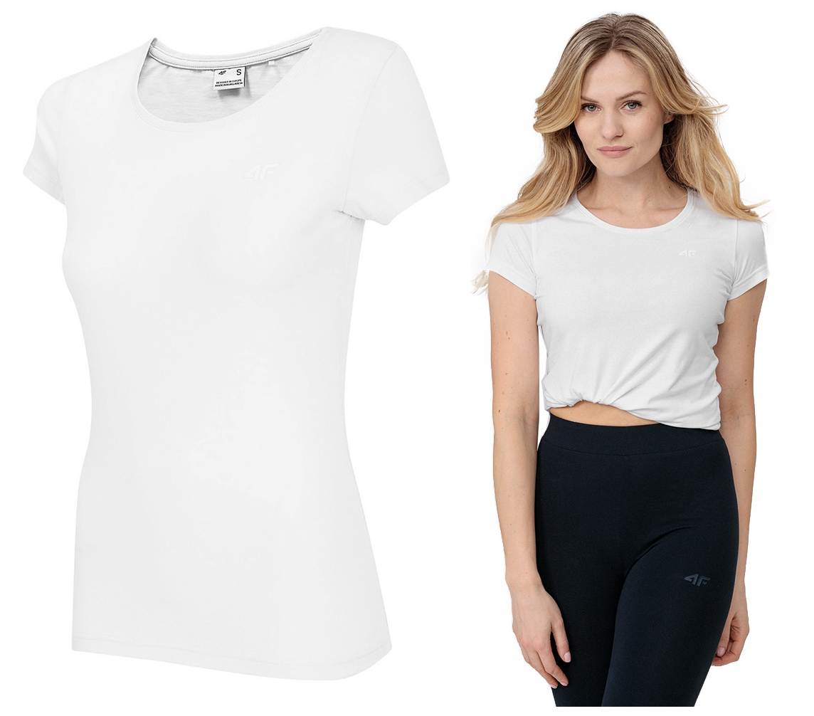 

4F Koszulka Damska Sportowa T-shirt Bawełniany