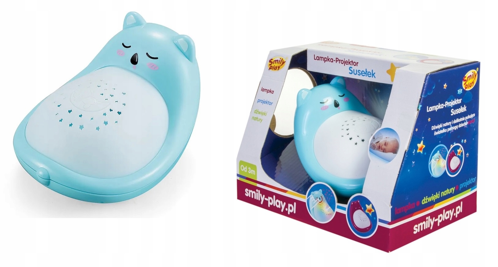 

Lampka Susełek Projektor Pozytywka Nocna Smily