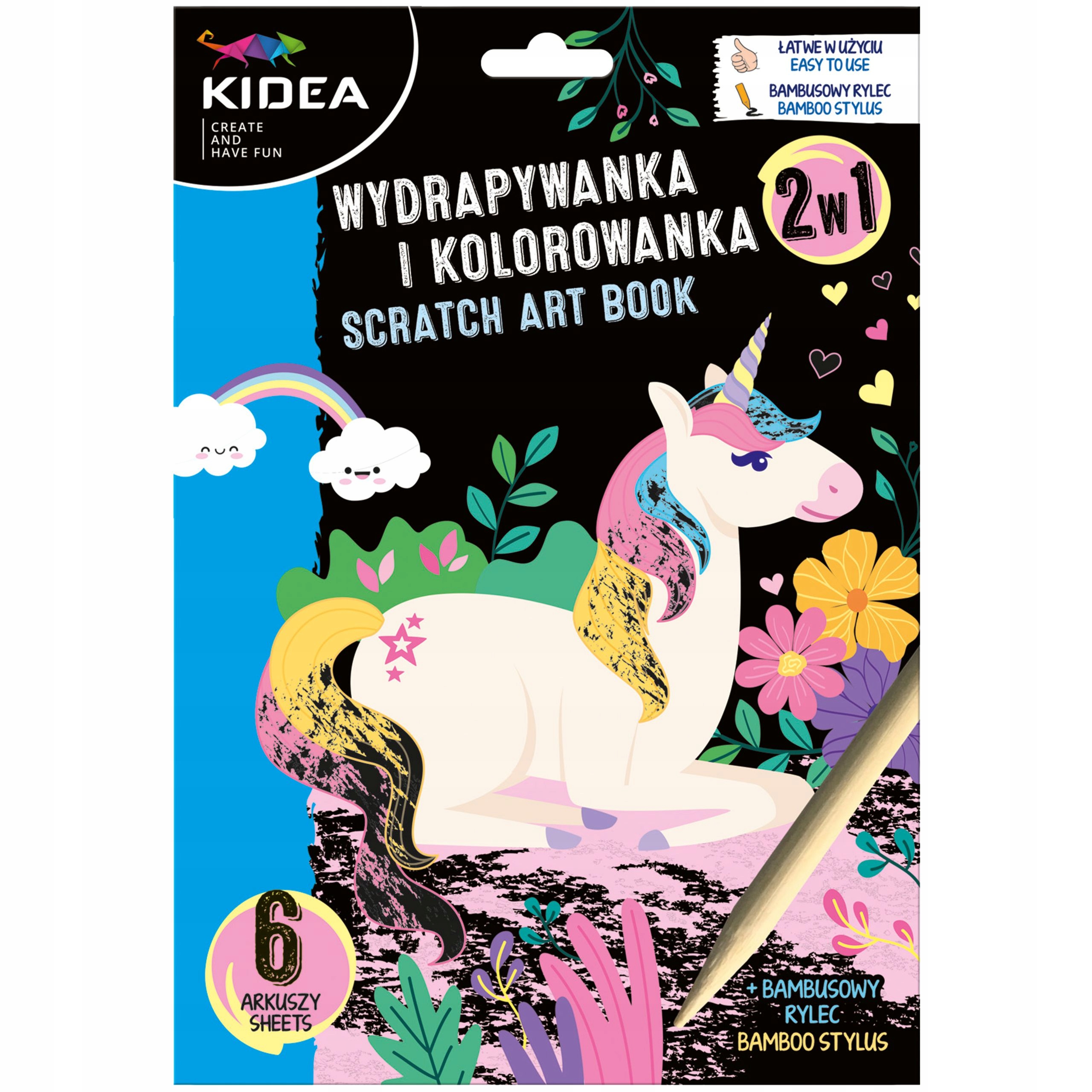 

Wydrapywanka I Kolorowanka Jednorożce 2W1- Kidea