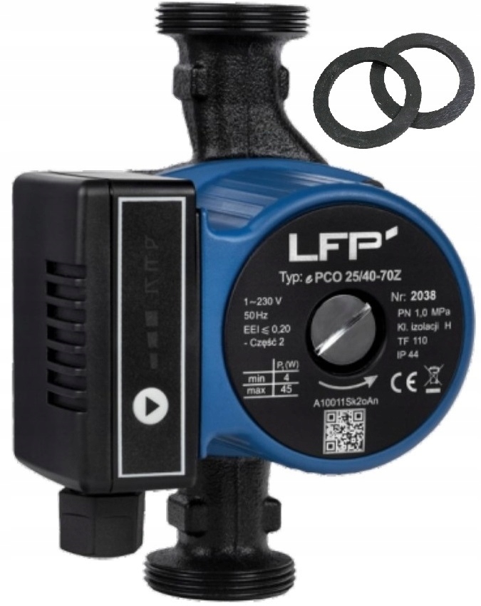 Pompa Obiegowa Energooszczędna Leszno Lfp ePCO 25/40-70 C.o. Kotła Pieca