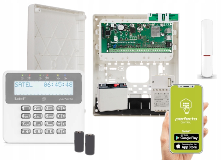 Bezprzewodowy Alarm LCD Satel Gsm Lte Apka Polski