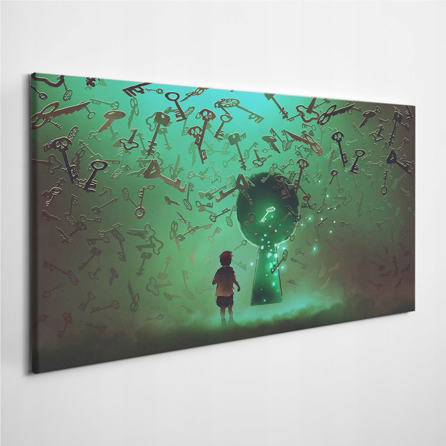 

Obraz na płótnie Chłopiec Dziurka Klucza 120x60 cm