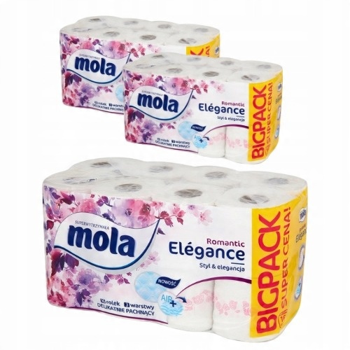 

Papier toaletowy Mola Romantic Elegance Pakiet XL