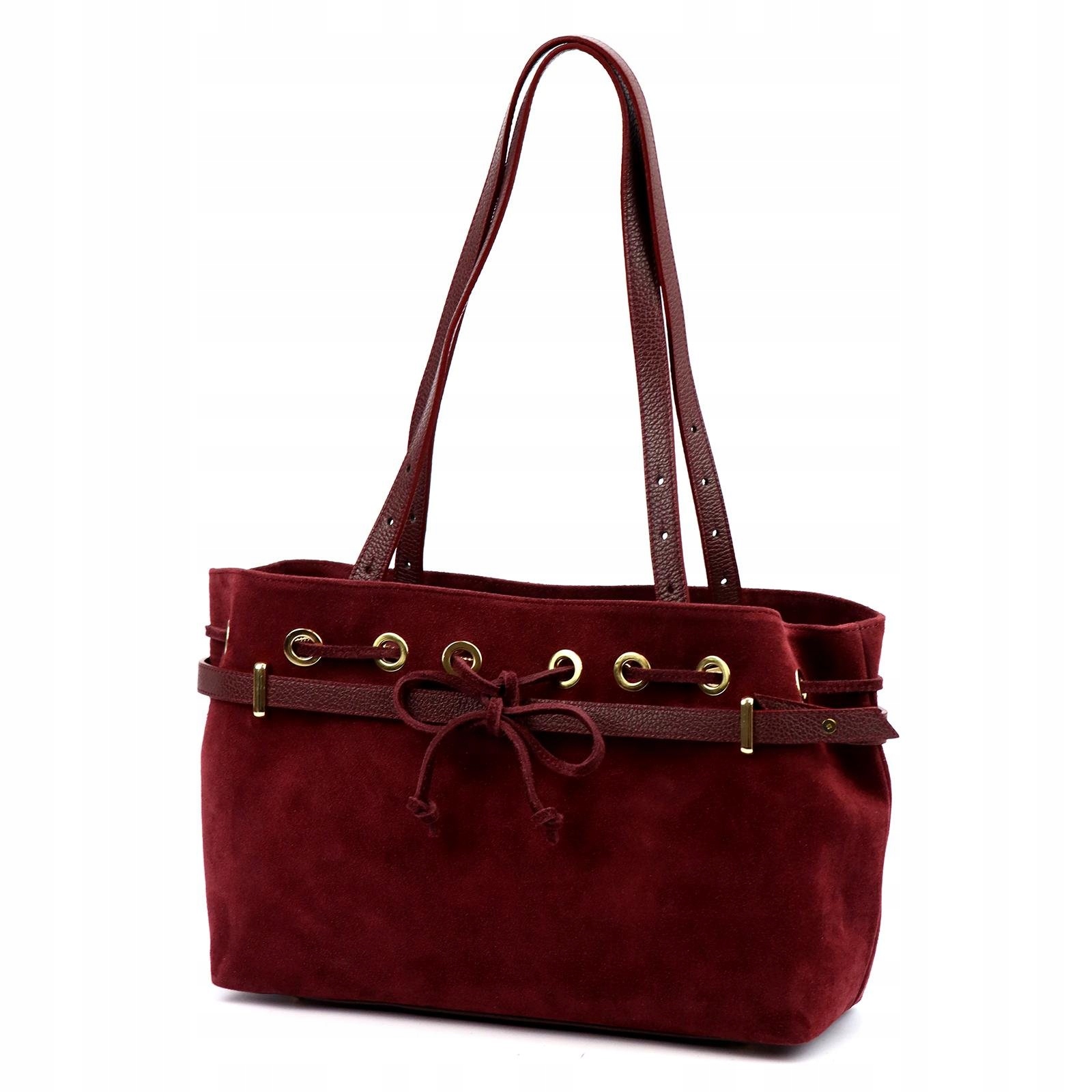 Dámská kožená kabelka přes rameno bordó Camilla Premium