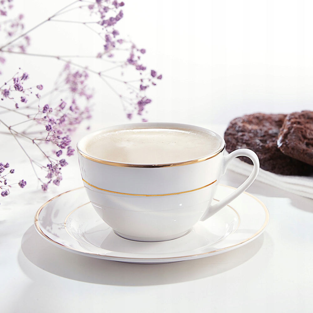 23055 AMBITION FILIŻANKA ZŁOTA PORCELANOWA 220 ML Marka Ambition