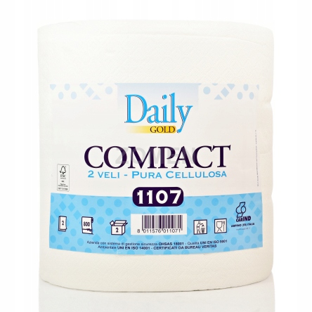 

Ręcznik papierowy bezpyłowy czyściwo Compact 1107