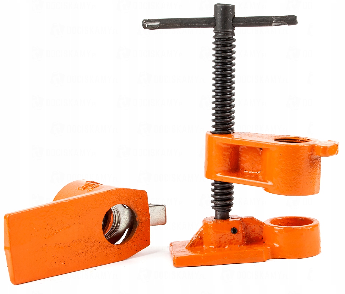 WYSOKI MASYWNY Ścisk rurowy 3/4 Stolarski na rurę Rozstaw szczęk 2000 mm