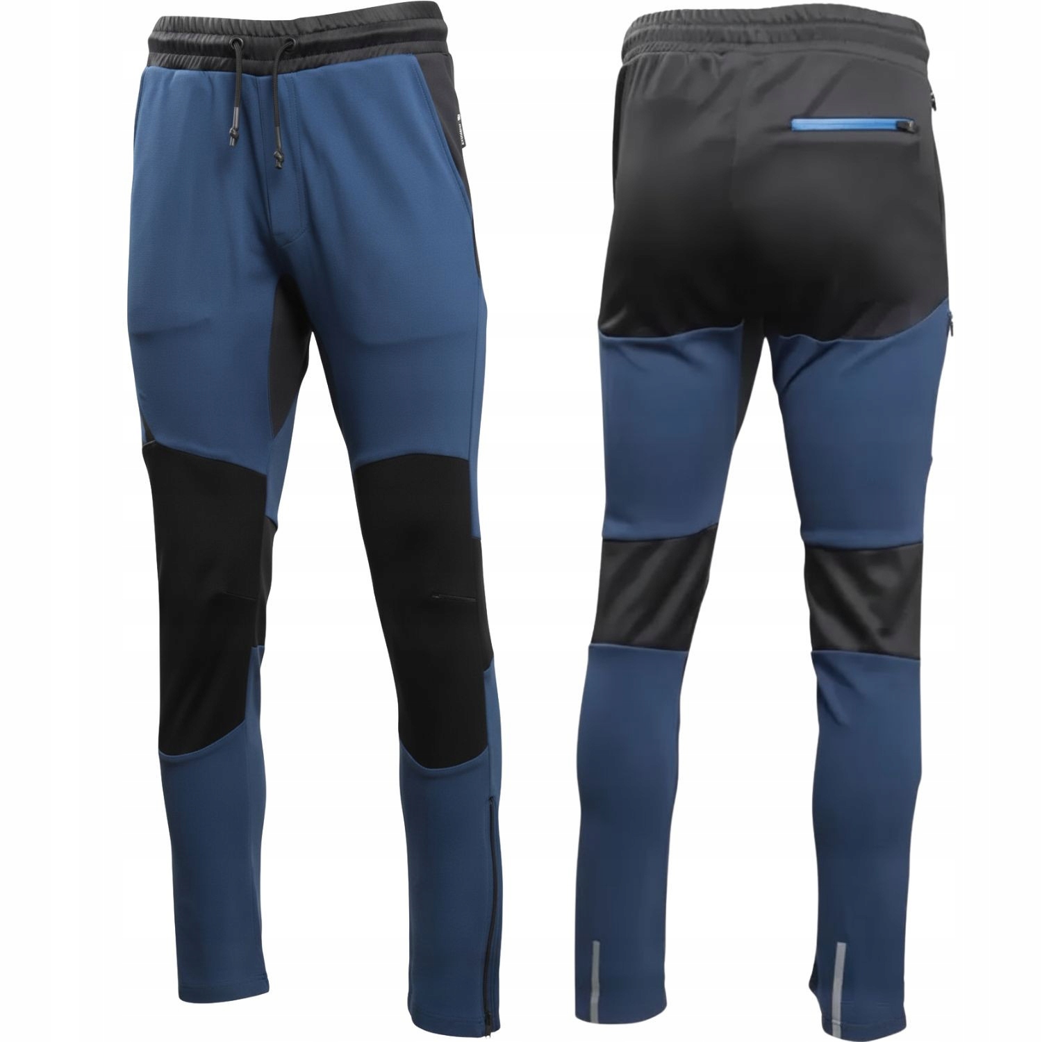 Elastyczne spodnie dresowe robocze premium niebiesko-czarne Axel Hogert XL