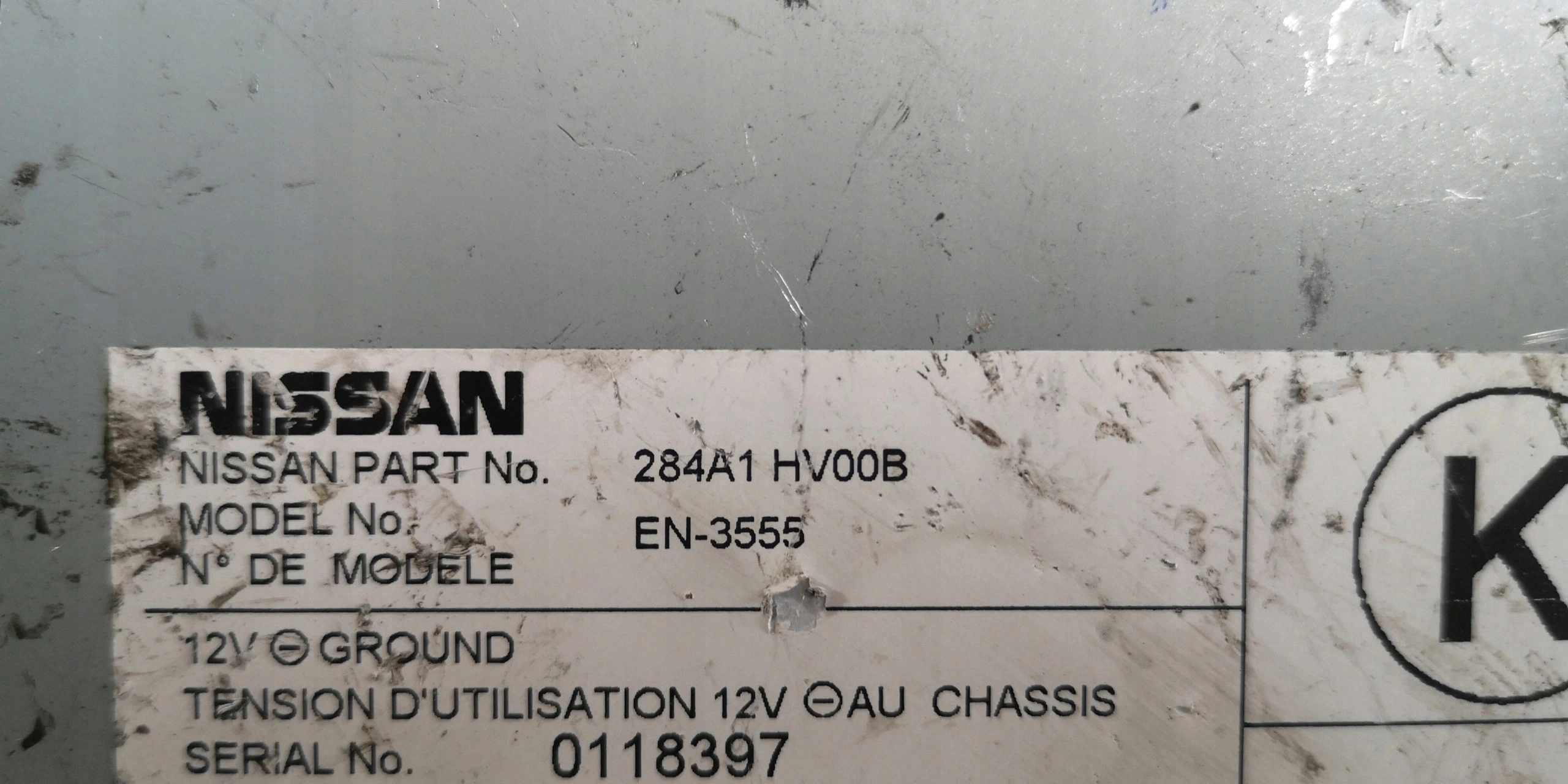 modulo KAMERY parcheggio NISSAN QASHQAI 284A1 HV00B