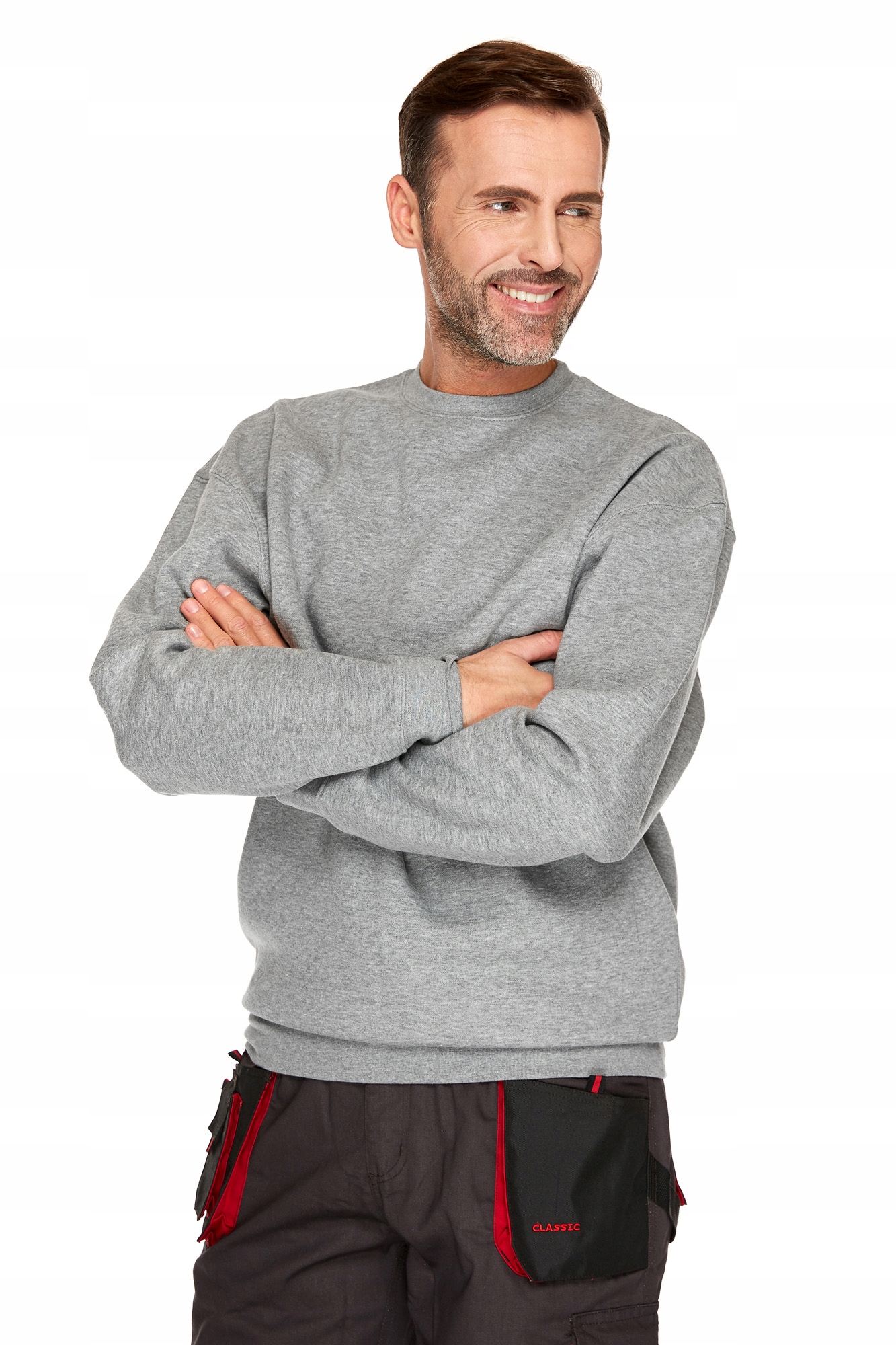 

Bluza idealna do pracy Jhk 290 Grey Melange roz. M