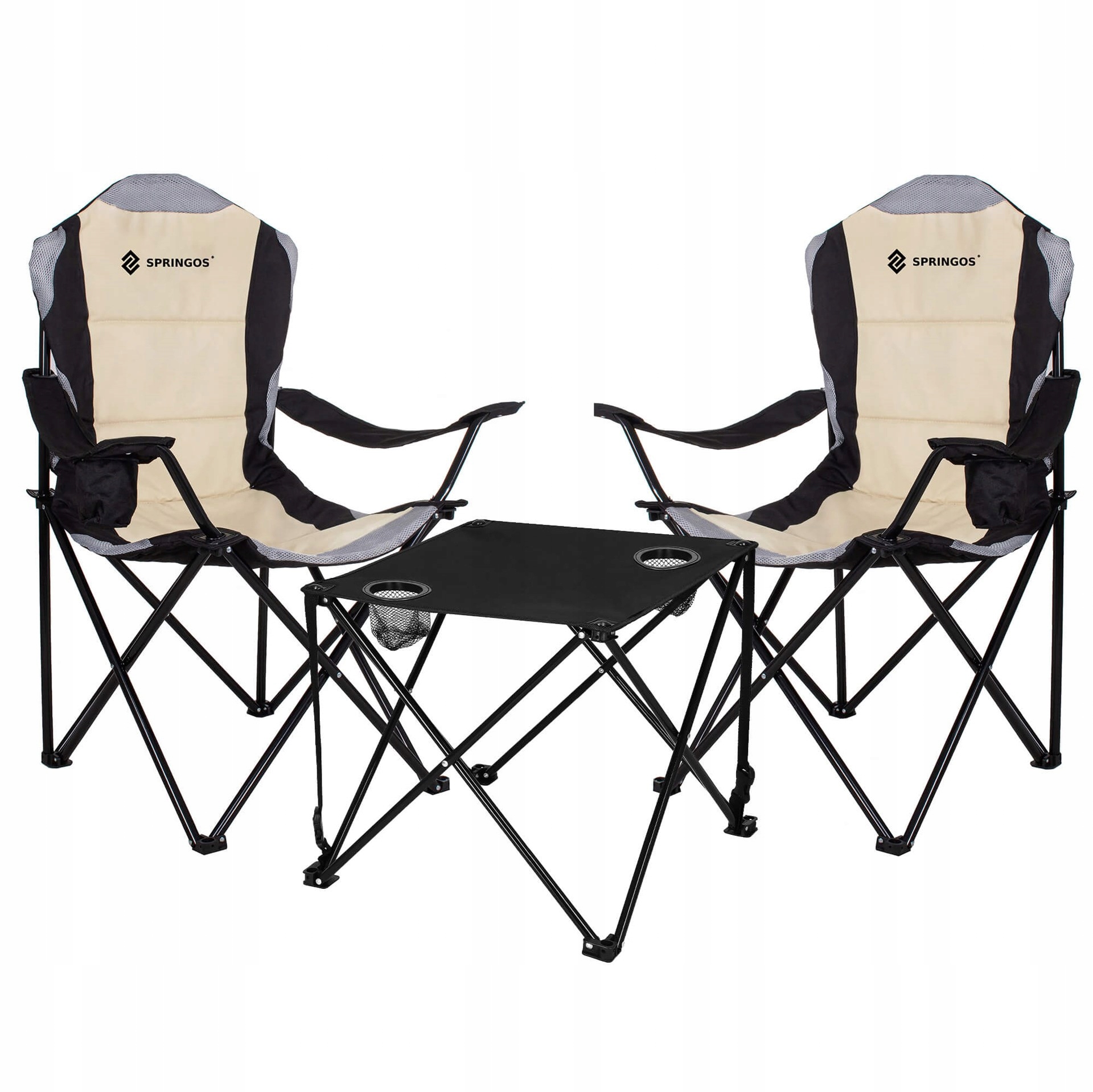 Stolik Turystyczny Składany Z Krzesłami ogrodowy balkonowy wędkarski zestaw