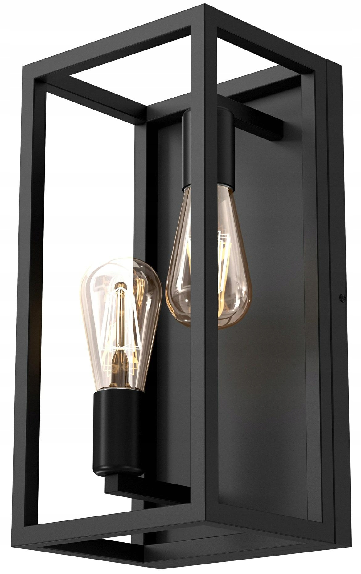 Nástenná lampa Loft Industriálna klietkaNástenná lampa Frame čierna 2xE27