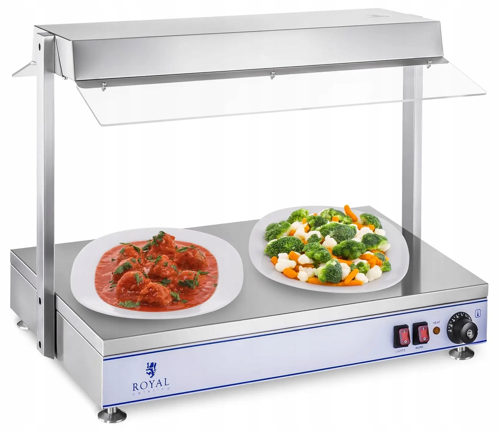 Płyta grzewcza 1100W 70x50 cm 2 halogeny Royal Catering RCHP-70 10010382