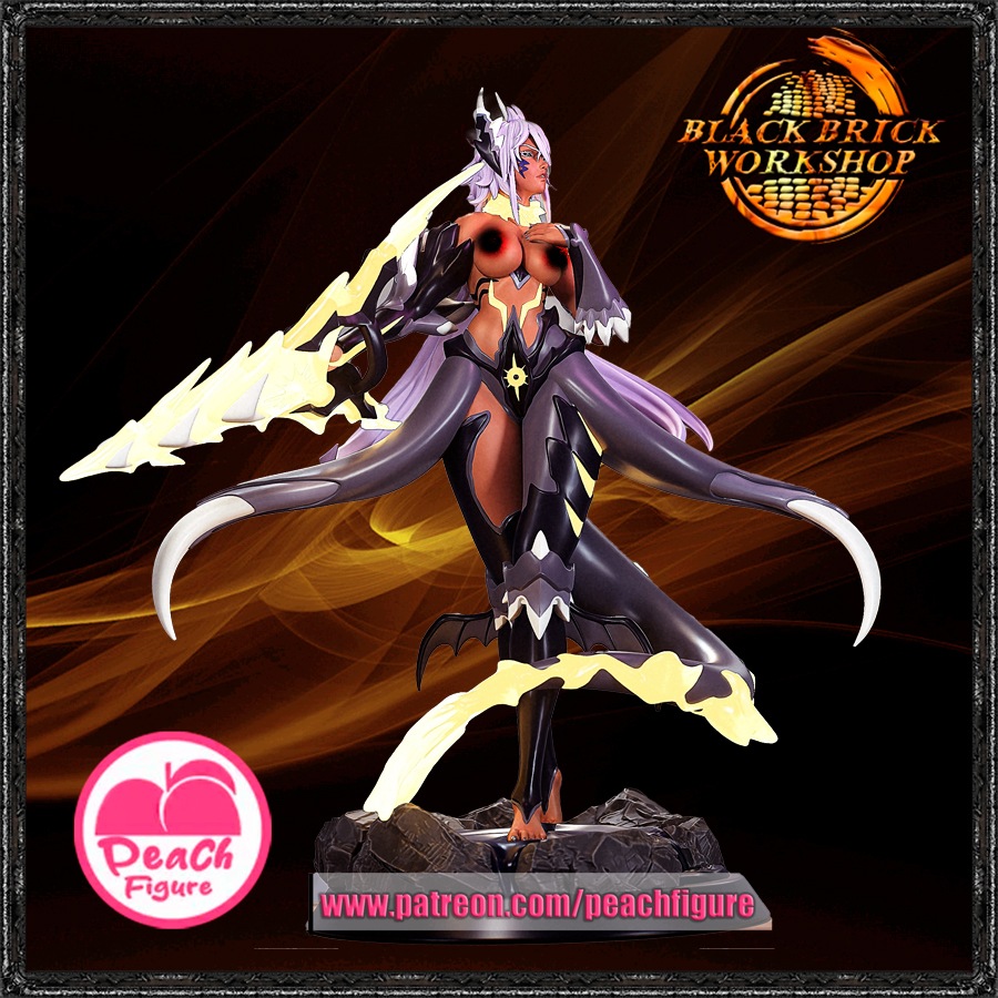 Harribel Neupravená broskvová figurka 1/12 (150mm) velikost (nsfw) 3D tisk