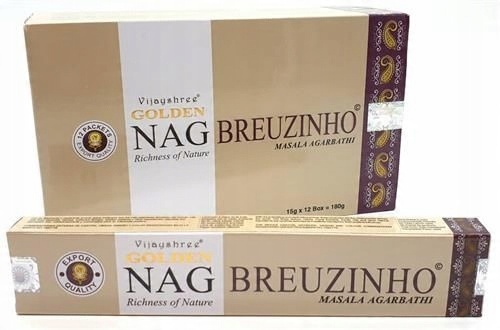 

Indyjskie Kadzidełka Golden Nag 15g Breuzinho