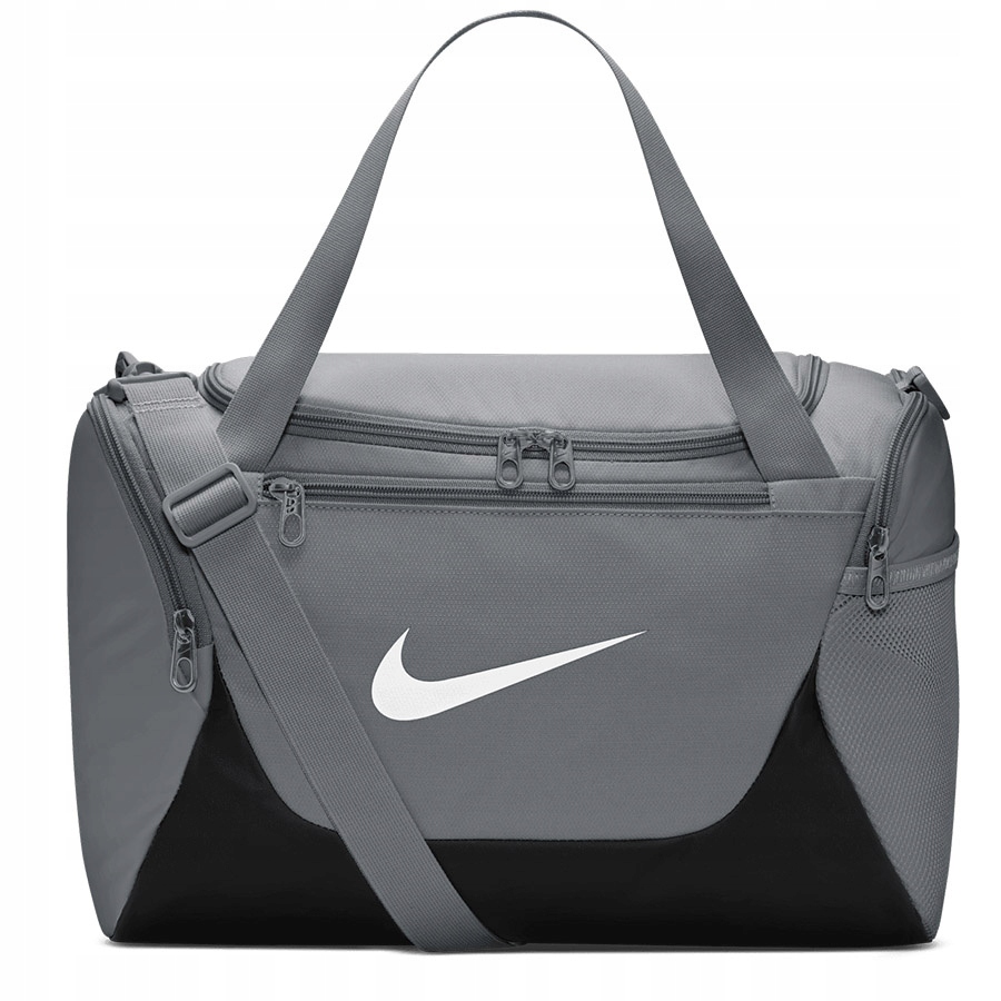 Taška Nike Brasilia Xs sportovní pásek přes rameno šedá tréninková IB4398-084