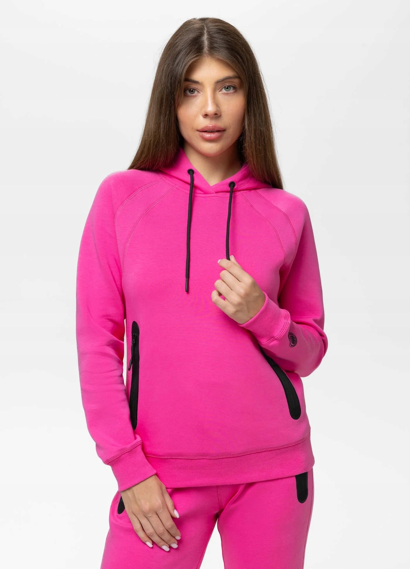 Dámská mikina S Kapucí Mikina Pit Bull Explory růžová Sport S