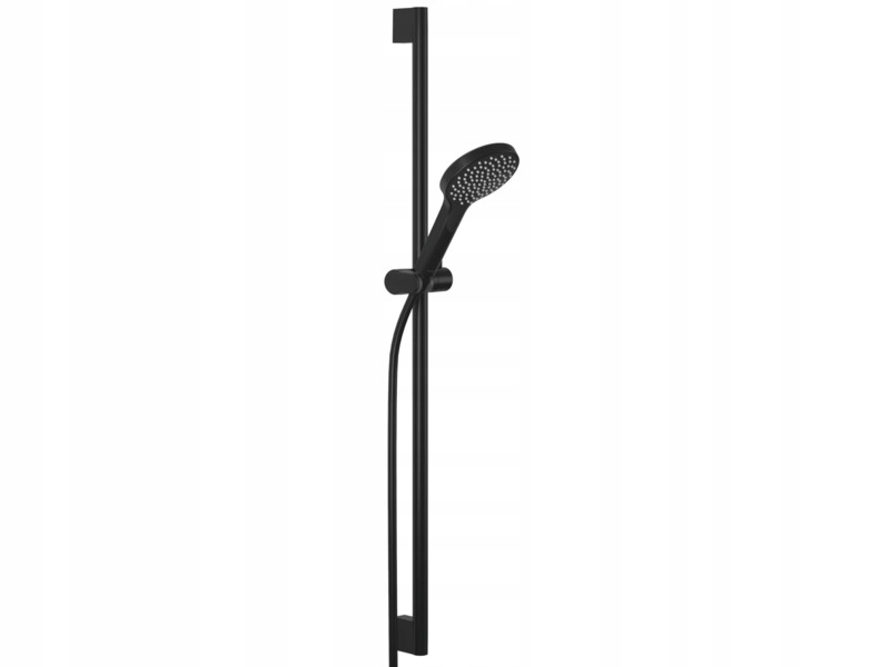 Zestaw prysznicowy punktowy natynkowy Kludi Dive X 1S 6991039-00 Czarny mat