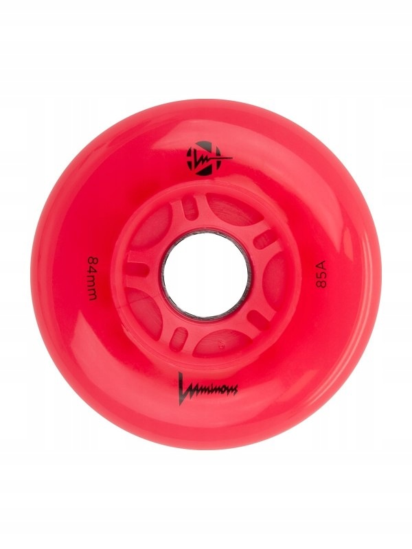 Koło Świecące Do Rolek Luminous Red/red 84MM/85A X1 Nightskating