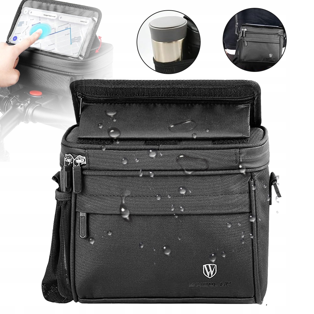 Voděodolná Taška Na Řídítka Jízdního Kola, Přední Taška Na Kolečkách, Rameno