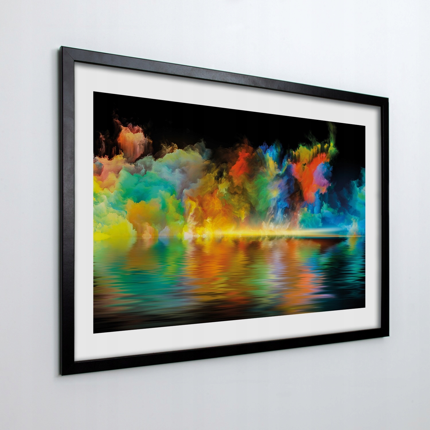 Obraz v rámu na zeď Kouř barva moře 100x70 cm