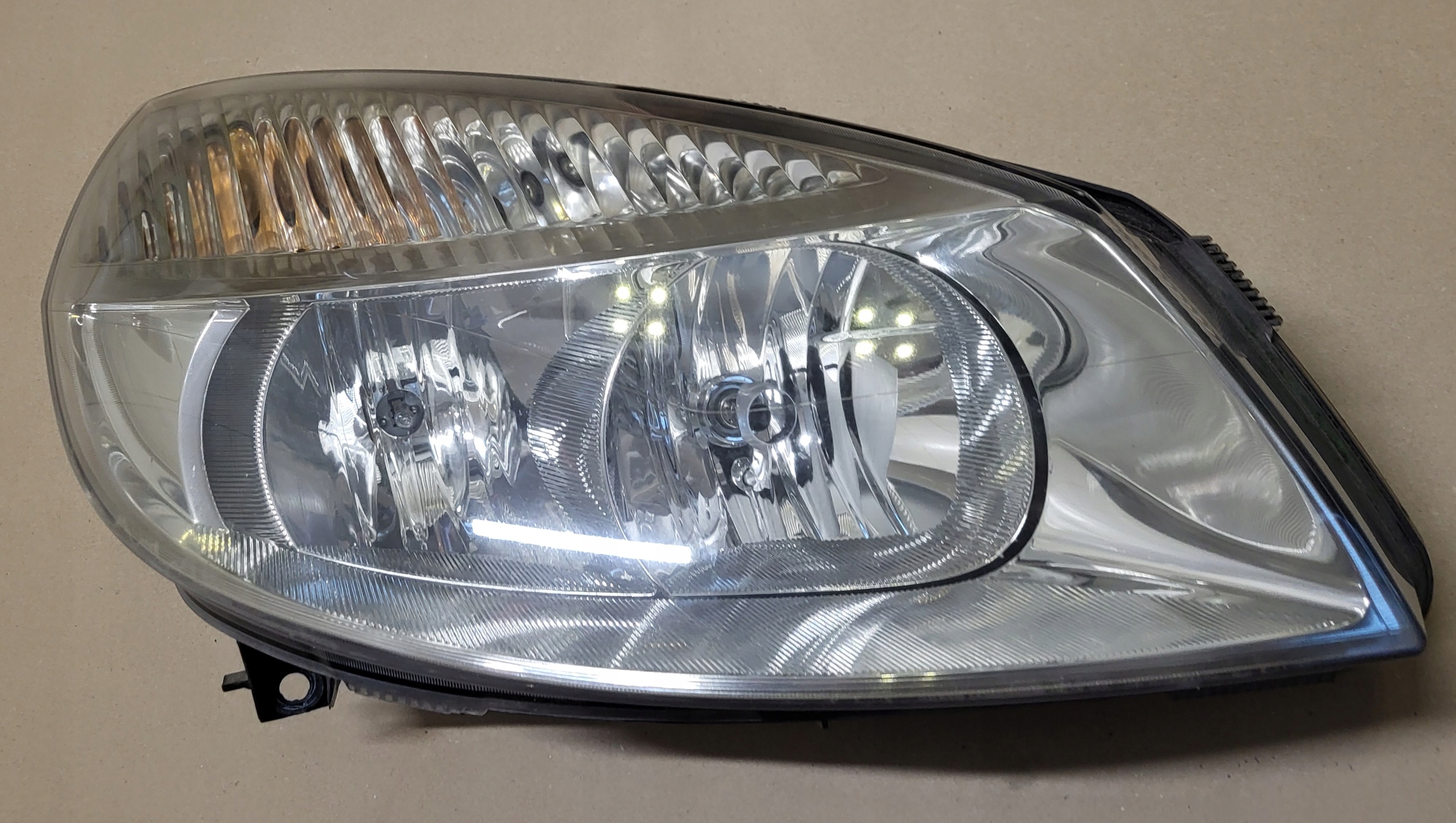 light REFLEKTOR right front complete mini motor RENAULT SCENIC II OE EUROPA