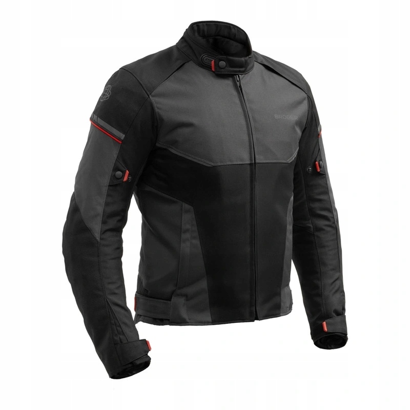 Bunda Broger Grid Black/dark Grey/red čierna šedá červená Darčeky