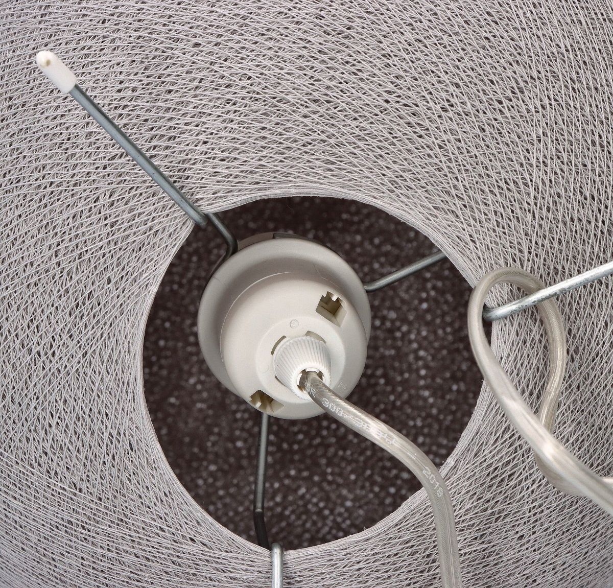 Ręcznie robiona Lampka nocna Do pokoju Koala Cotton Balls Włoska lampa Średnica kuli 24 cm