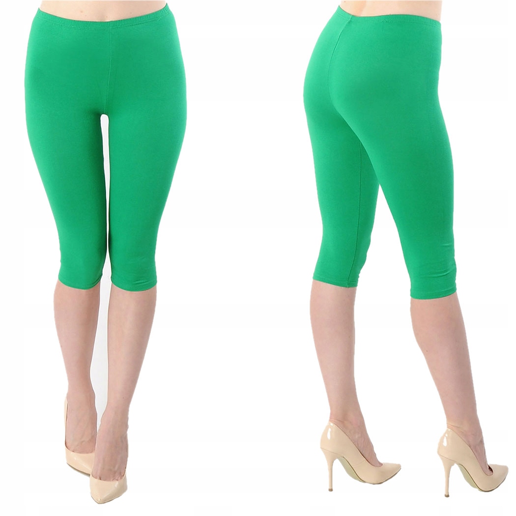 

458 Laemi Getry Legginsy Rybaczki Zielone XL 42