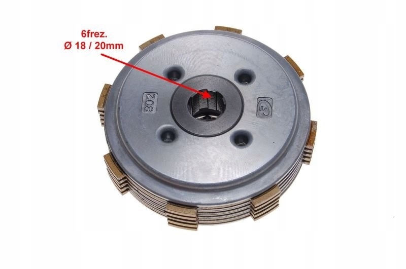 Tarcze sprzegla wsad kosza 156FMI Romet Zetka 125 Part number 202998