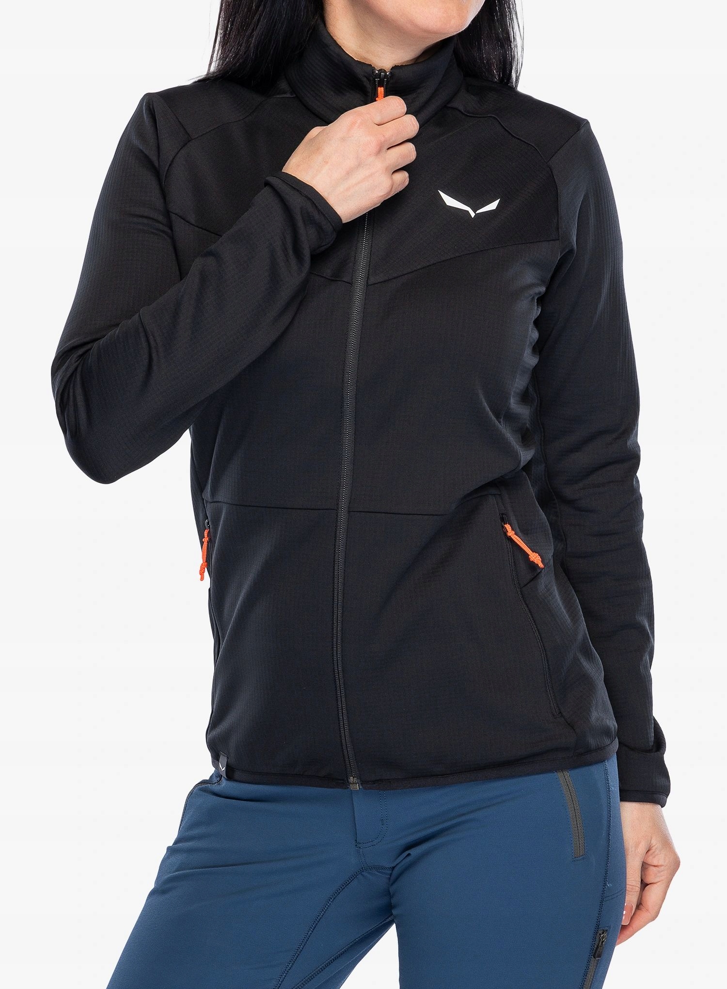 Mikina Salewa Puez Cammino Pl Jacket black out 34 (xs)