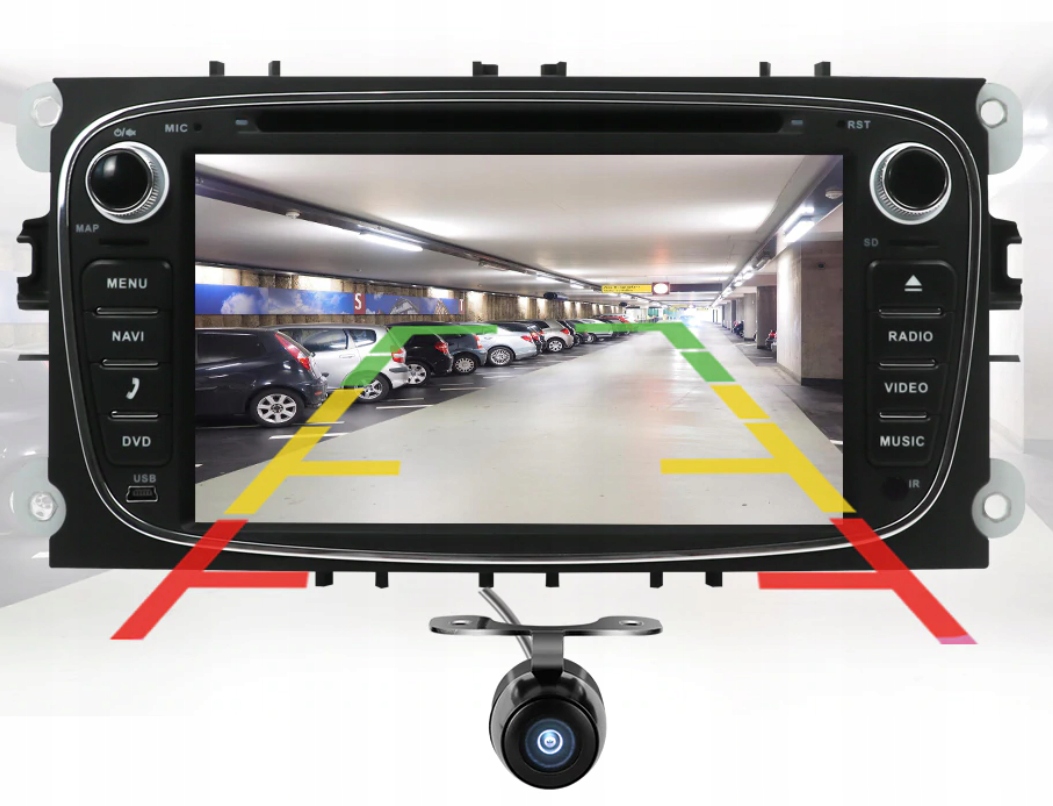 RADIO ANDROID FORD MONDEO MK4 CONVERS+ KIEROWNICA Podświetlenie przycisków wielokolorowe