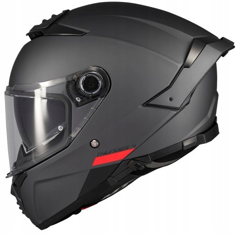 Mt Thunder 4 Sv MIL Grey Matt Integrálna Motocyklová Prilba Šedá Matná