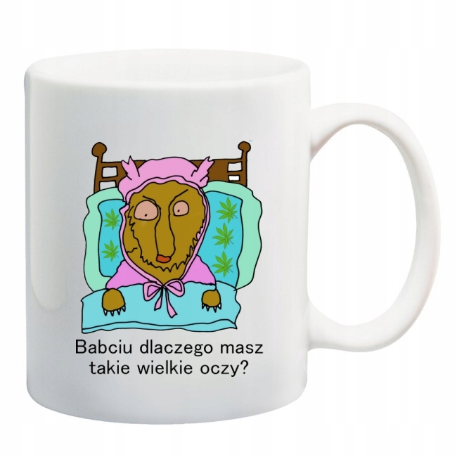 KUBEK WILK WILCZEK WATAHA zwierzęta wzory Materiał wykonania ceramika